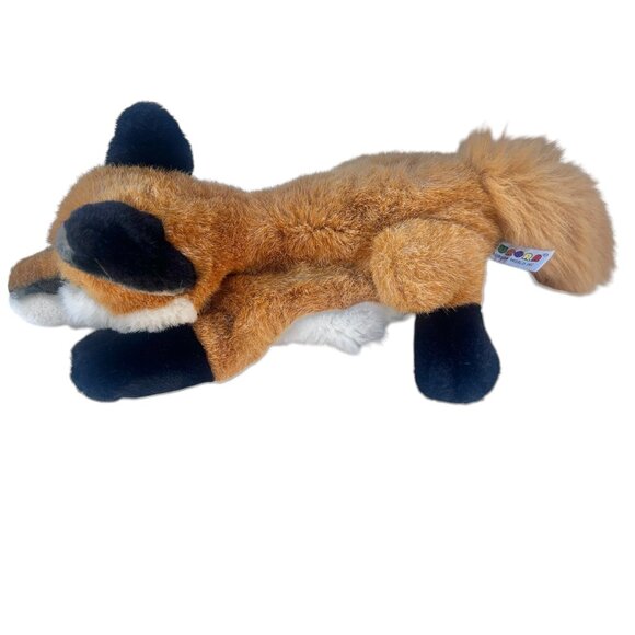 Aurora World Plush Fox Hand Puppet 18” Long With Tail Polyester Fiber tan white - Picture 4 of 15
